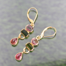 yellow gold, goldplated, Dangle Earring, gold plated earrings