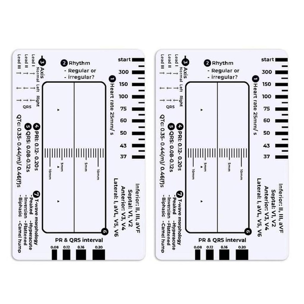 7 Step Ruler For Enhances Electrocardiogram Analysis Accurate Heart ...