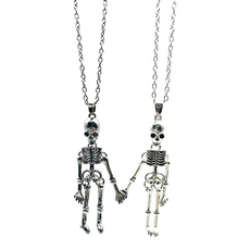 halloweennecklaceforwomenkid, Skeleton, skull, punk
