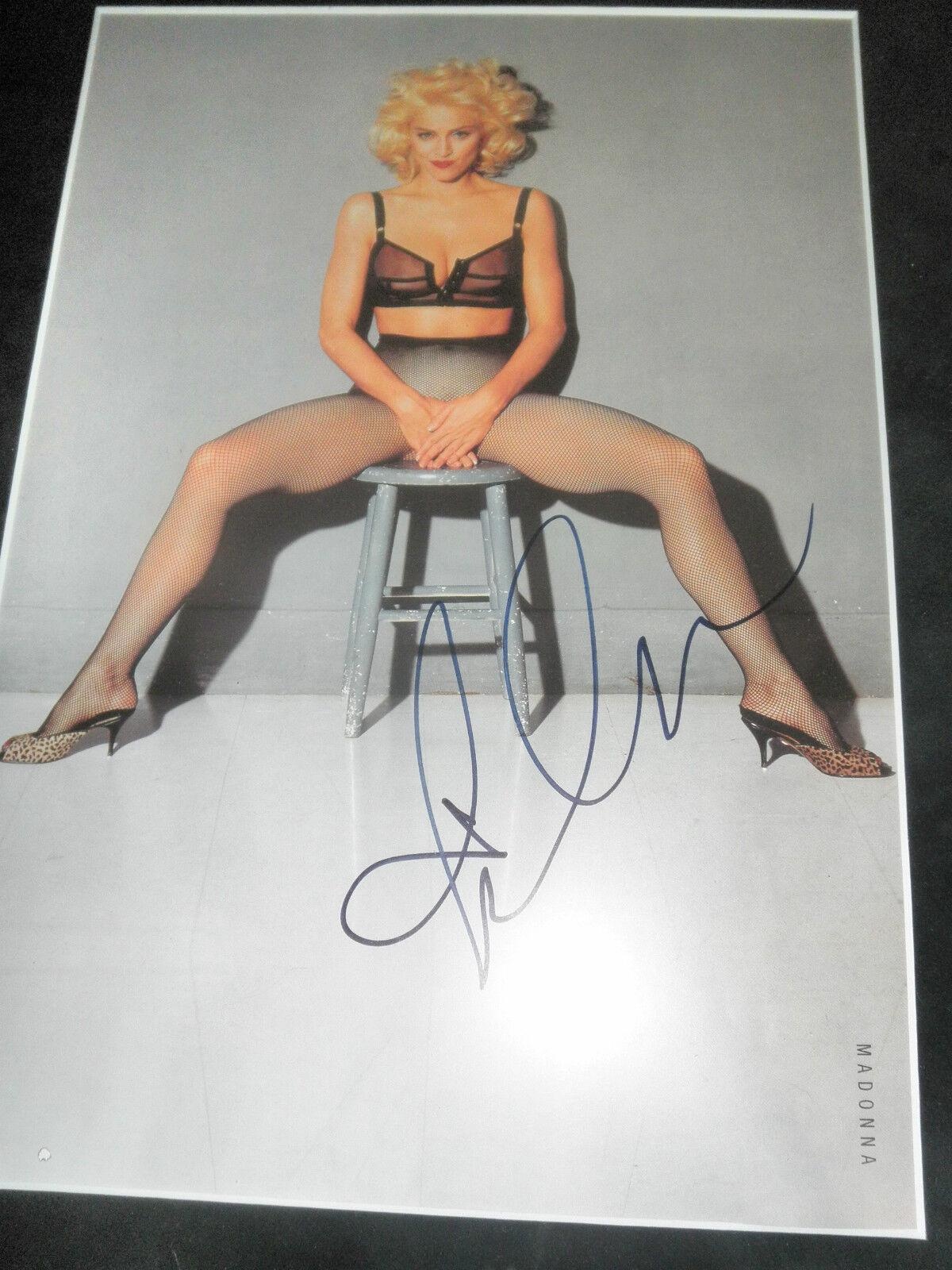 MADONNA SIGNED COLOR 11X14 Photo Poster Painting EXACT PROOF! AUTOGRAPHED IN PERSON COA!_voghion.com