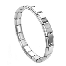 Steel, Jewelry, italianbraceletcharmlinksformenwomen, Stainless Steel