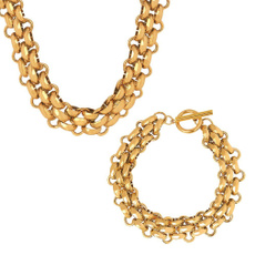 goldplated, Jewelry, Chain, Bracelet