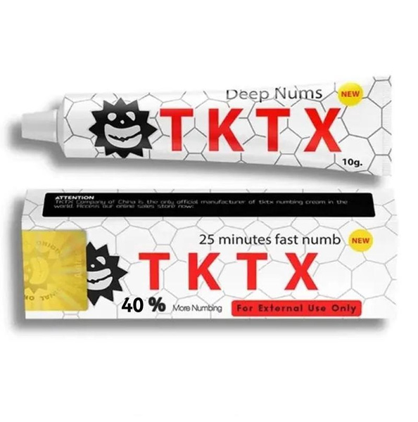 5PCS/10PCS 40% The Original TKTX Numb Cream Anesthetic 3-5 Hours White TKTX Fast Skin Numb Cream 3 To 4 Hours_voghion.com