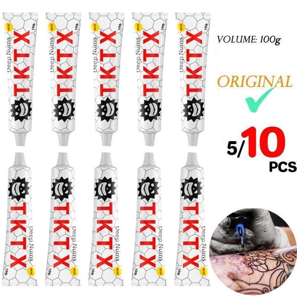 5PCS/10PCS 40% The Original TKTX Numb Cream Anesthetic 3-5 Hours White TKTX Fast Skin Numb Cream 3 To 4 Hours_voghion.com