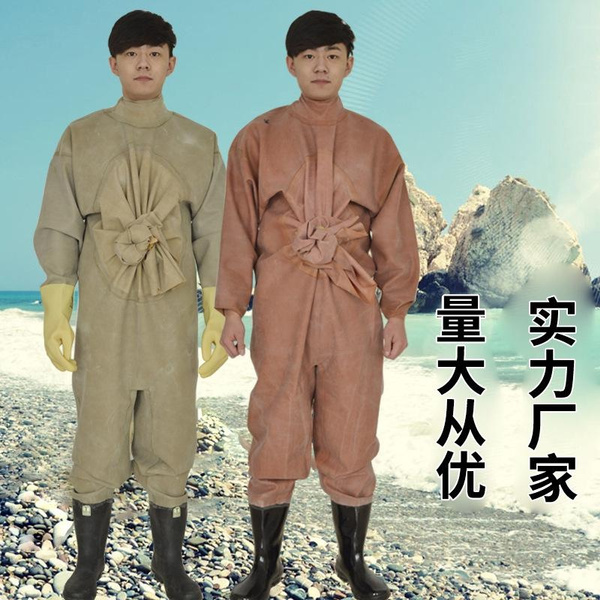 Working Waders Heavy-Duty Full-Length Rubber Waders for Fishing & Water Work ...