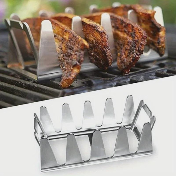 Stainless Steel Multifunctional Barbecue Rack for Outdoor Chicken Leg ...