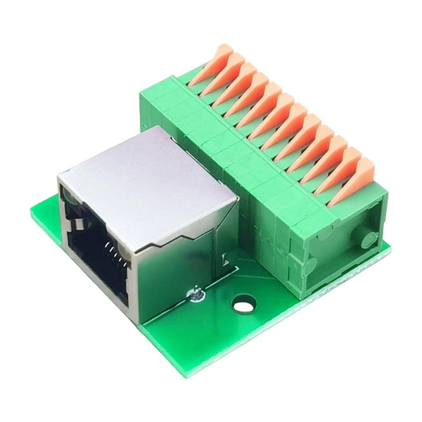 LED Equipped RJ45 DIN Rail Terminals Connectors Toolless Installation ...
