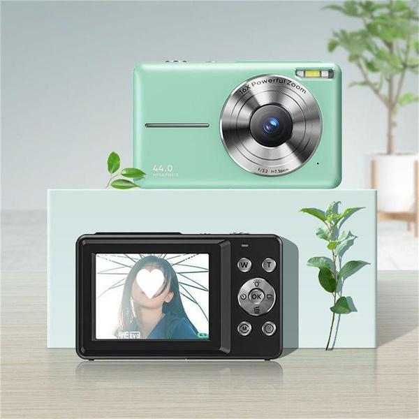 HD Dual Lens Retro Digital Camera with 2.4 Inch Screen 4800W Pixels ...